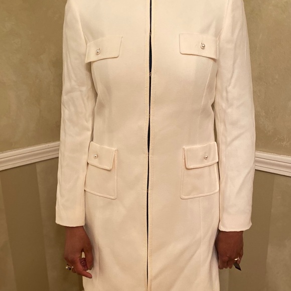 NWT Tahari White Blazer Suit Jacket with pants - Picture 2 of 6